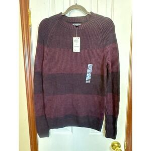 INC International Concepts Striped Sweater Crew Neck Pullover Knitwear‎ XS